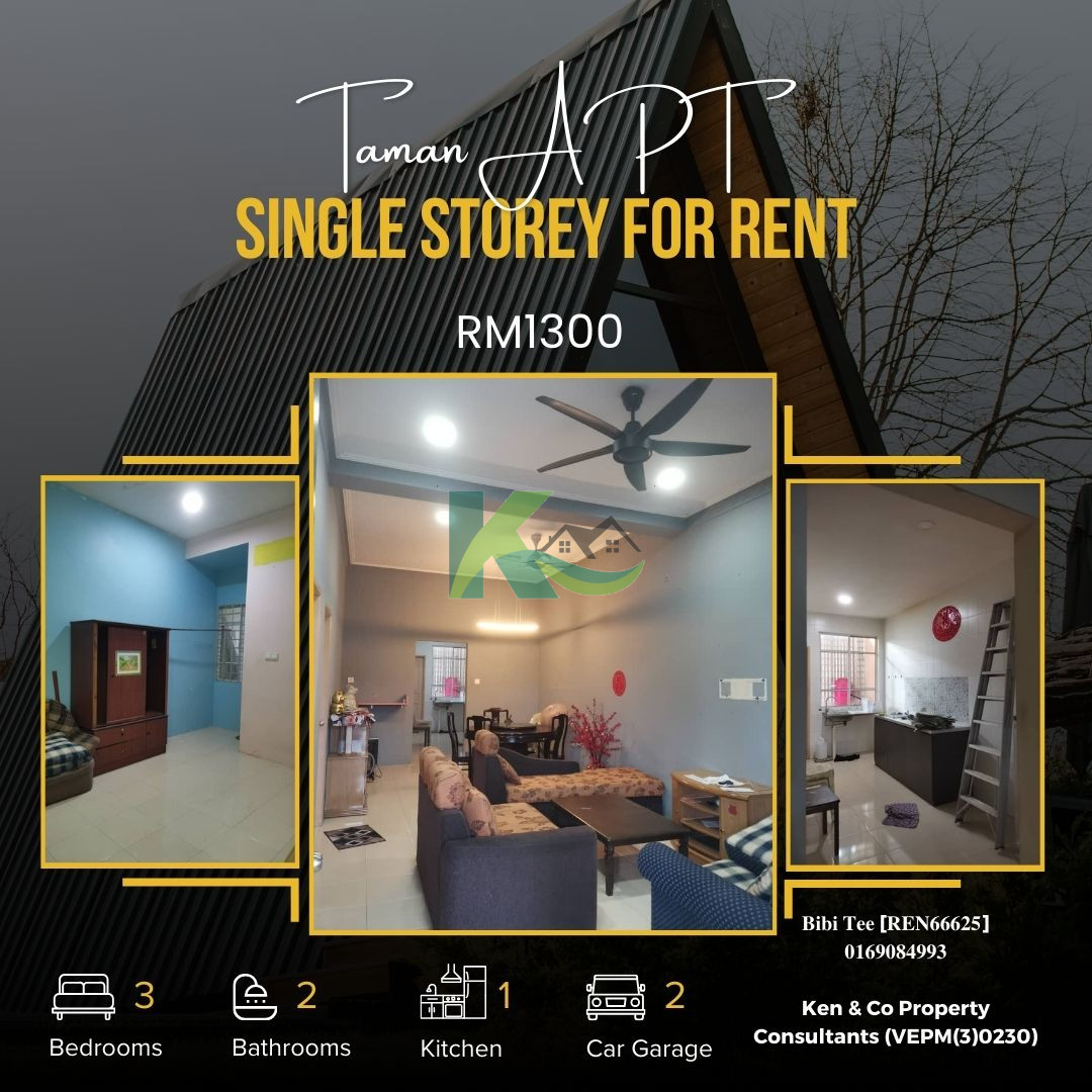 Taman APT single storey for rent Ken&Co. Property Consultants